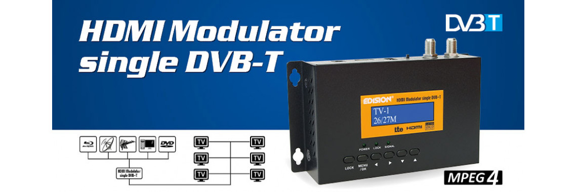HDMI modulator DVB-T MPEG-4